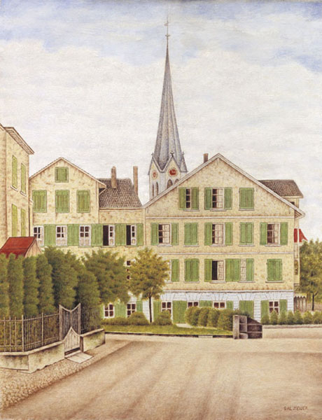 Dorfplatz Erlenbach, Zwitserland