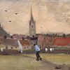 Gezicht op Den Haag met de Nieuwe Kerk