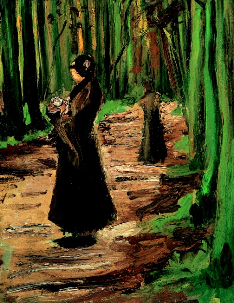 Twee vrouwen in het Haagse bos