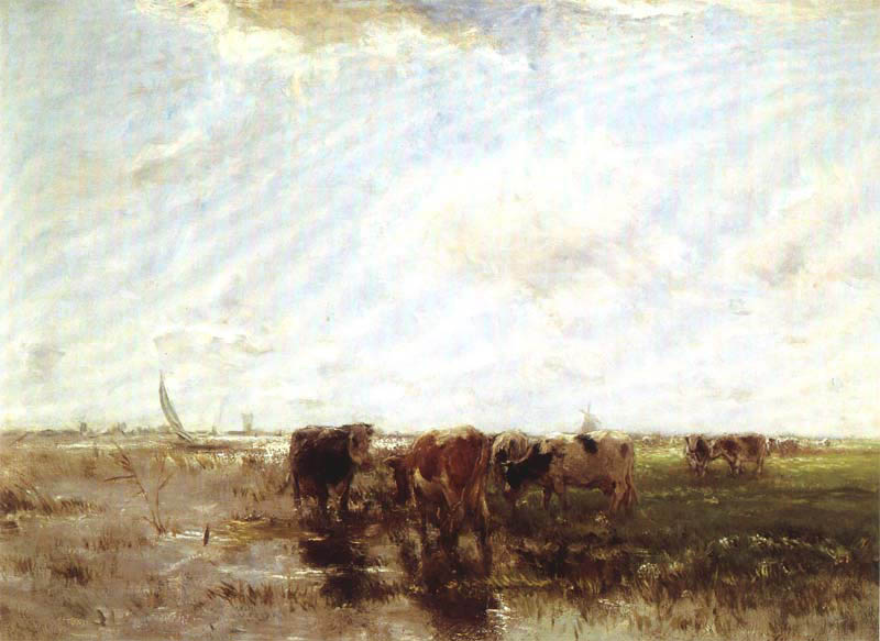 Koeien aan de waterkant