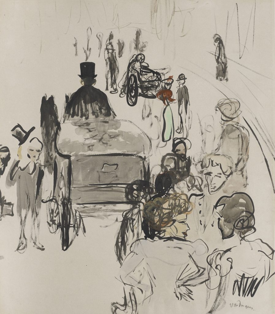 Straattafereel Parijs ca 1906