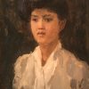 Portret van een jonge Indische vrouw